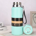 Suure mahutavusega kruus 316 roostevabast terasest kruus v&auml;listingimustes kaasaskantav matkapott teetassiga 600ml roosa