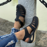 Naiste &uuml;hev&auml;rvilised trendikad sandaalid, suletud varbaga platvormiga Slingback retrokingad, mitmek&uuml;lgsed suvised madala kiiluga kingad 39