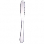 Roostevabast terasest v&otilde;i spaatliga koolutaja nuga l&otilde;ikuriga magustoidu lauan&otilde;ud must