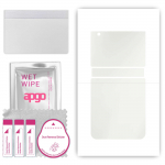 apgo MATTE kaitsev nahakleebis seljale, mis &uuml;hildub Samsung Galaxy Z Flip 3-ga, &uuml;mbriskile, h&uuml;drogeelkile, painduv, pehme positsioneerimisega TPU