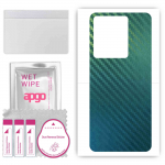 apgo Protective Skin Sticker for the back compatible with Vivo T1 4G V2153, Wrap Film, Foil, Vinyl - Pattern Carbon Chameleon CAKA1