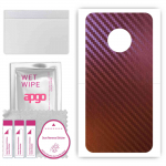 apgo skin sticker film foil vinyl for the BACK compatible with Motorola Moto G5 Plus, scratch-resistant, easy to install - Carbon Chameleon CAKA5