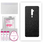 apgo Protective Skin Sticker for the back compatible with Oppo Reno 5G, Wrap Film, Foil, Vinyl - Pattern Black Honeycomb