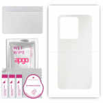 apgo Protective Skin Sticker for the back compatible with Vivo V25 5G, Wrap Film, Foil, Vinyl - Pattern Matte Transparent