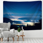 T&auml;hise &ouml;&ouml;vaatega seinavaibad Boheemlaste uduvaatega elutuba Magamistoa Kunst Esteetiline toa sisustus 95x70CM