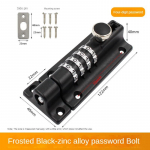 Parooliga poldilukk v&auml;listingimustes kasutamiseks m&otilde;eldud veekindla uksepandlaga puidust ukse turvalukud vargusvastase parooliga luku pandlaga digitaalne ukselukk must