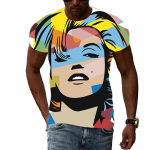 Hip Hop Beach Seksikas T&uuml;druk 3D HD Printimine Suvine Meeste T-s&auml;rk Naljakas alternatiivne Mood Lahe Kiiresti Kuiv Klassikaline Crewneck S&auml;rk 6XL S