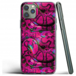 Nahast Snake tr&uuml;kitud silikoon&uuml;mbris Apple iPhone 12 Mini 11 Pro SE XS X XR Max 8 7 6S 6 Plus 5S jaoks for Iphone 11 aero sinine v&auml;rv