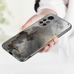 Vintage marmorist telefoni&uuml;mbris Huawei Honor 60 50 SE 30S Mate 30 20 10 Lite 40 Nova 9 8 Pro Y60 8i 7i 7SE 5T Premium musta kaane jaoks Huawei Nova 5T