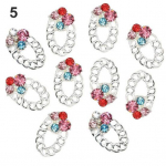 10 tk sulamist kristallist k&uuml;&uuml;nte kunsti kleebis kivist n&auml;pun&auml;iteid manik&uuml;&uuml;ri kleebised ilu isetegemine 6