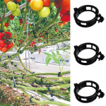 Kinnitatud plastikust taimeklambrid, plastklambrid Taimede tugiklambrid tomati-viinamarja-k&ouml;&ouml;giviljade taimede kinnitusklambrid (100, must) 50PCS