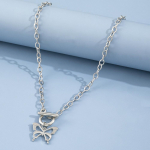 Uus Butterfly Pandlaga kaelakee Naine, Sweet Cool Collarbone Chain Retro Hip-hop K&uuml;lma Tuule Kaelakee h&otilde;be