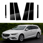 6 tk l&auml;ikivad mustad autoakna samba postid, mis sobivad Buick Regal 5-ukselise universaaliga 2018&ndash;2020 autokleebised