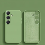 Luksuslik vedel silikoonist pehme kate Samsung Galaxy A54 5G A14 A24 A34 A04 A04S A04E A15 4G A25 A35 A55 p&otilde;rutuskindlale korpusele Samsung Galaxy A14 roheline