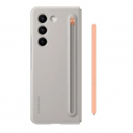 Originaal Samsung &Otilde;huke S-pliiatsiga &uuml;mbris Samsung Galaxy Z Fold5 Z Fold 5 jaoks Silikoonist &uuml;mbris Kaitse&uuml;mbris valge