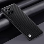 Luksuslik PU-nahast &uuml;mbris Honor X6A X8A X8 5G tagakaanega, matt silikoonist t&auml;ieliku kaitsega telefoni&uuml;mbris jaoks Honor X6 X6S X8 4G Coque For Honor X6 4G must