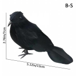 V&auml;ike simulatsioon v&otilde;ltslinnu realistlik Halloweeni musta varese mudel, kaunistus simulatsioon lind kodukaunistus loom jube m&auml;nguasi CS