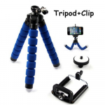 Telefonihoidik mobiiltelefoni Telefoni klambri statiiv Mini Statiiv Mini Painduv statiivi telefonihoidja Ehted Aksessuaarid sinine