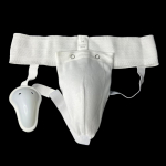 Karate poksi eemaldatav jockstrap Thicken Hard Shell Jockstrap Mugav hingav kaitse #468758 XS valge