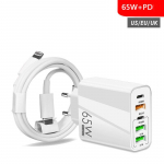 Apple PD laadija komplekt 20Wpd andmekaabel 5V4A Euroopa PD + 3USB mitme pordiga adapter EU European Standard - White (Bare)