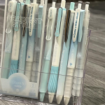 4/5/6/7tk Fashion Geelpliiats Simplicity Korea &uuml;hev&auml;rviline seeria kirjatarvete geelpliiats 0,5 mm musta tindiga v&auml;ljal&otilde;igete albumi pliiats Armsad kirjutustarbed 5pcs