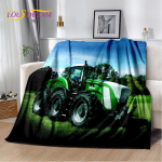 Autotraktori veoauto seeria mustriga pehme pl&uuml;&uuml;stekk, flanelltekk elutuppa magamistoa voodi diivani piknikukate 30x40in