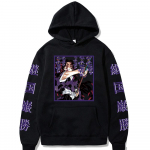 Jaapani Anime Demon Slayer Kokushibou Manga Kapuutsiga Pusad R&otilde;ivad Mehed Naised Tsugikuni Michikatsu Harajuku Lahedad Tr&uuml;kiga Dressipluusid 4XL kollane