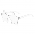 Star Shape &auml;&auml;risteta p&auml;ikeseprillid L&auml;bipaistvad Candy Color P&auml;ikeseprillid Pidu T&uuml;drukutele Poistele Naistele One Size