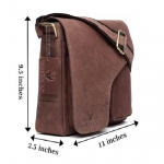 Nahast s&uuml;learvutikott meestele spetsiaalse s&uuml;learvutisahtli ja reguleeritava rihmaga 27,94 cm