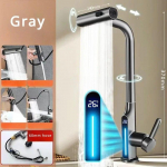 LED-temperatuuri n&auml;idikuga segisti K&ouml;&ouml;gisegistit pole vaja vooluv&otilde;rku &uuml;hendada Moodsas stiilis valamusegisti k&ouml;&ouml;gik&ouml;&ouml;gi tarvikute jaoks