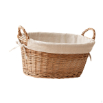 Elegantne rotangist pesukorv kodu korrastamiseks Large beige
