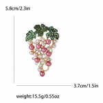 Suvine V&auml;rske Rhinestone Pearl Viinamarjast pross Kerge Luksuslik Mitmek&uuml;lgne Naiste &Uuml;likond S&auml;rk Korsage Ehten&otilde;el