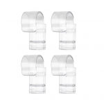 4 tk libisemisvastane vastupidav konksklambriga plastikust praktiline r&otilde;ngakujuline klambririide kodu jaoks puhas