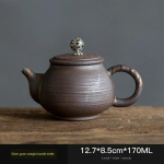 J&auml;mekeraamika teekann Kullatud rauast glasuuriga sirge Hle pott Antiikne Kung Fu teekomplekt Teekann teekeetja Keraamiline teekann teapot C180ml