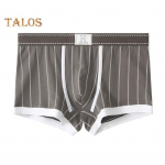 Bokseri aluspesu 3D r&auml;tsepat&ouml;&ouml; U kumerad kotid Hingavad elastsed Slim Fit Bokserid Triibuline Print Mugavad hingavad l&uuml;hikesed p&uuml;ksid Alusp&uuml;ksid L roheline