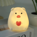 Kawaii Bunny Night Light Creative Lights Dekoratsioon Magamistoa voodi laualamp pig+gift bag