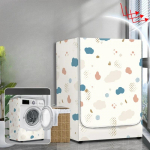 3 suuruses veekindel pesumasina kate koduseks kasutamiseks, pol&uuml;esterrulliga pesumasinale, h&otilde;bedase kattega tolmukindel &uuml;mbris S/M/L M-8-10kg