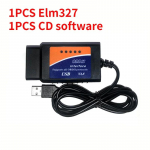 Uus OBD2 diagnostikat&ouml;&ouml;riist ELM327 USB V1.5 Plastikust Auto Kaabli Liides OBDII CAN-BUS Koodilugeja ELM 327 1.5 PC &Uuml;hendus
