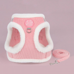 Kassi rakmete jalutusrihma komplekt Talvevesti p&otilde;genemiskindel rindkere rihm Kassipoja k&otilde;ndimisplii veorihm Lemmiklooma reguleeritav krae tarvikud S roosa