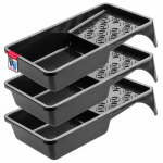 KADAX Kuweta malarska Na Wałek Farba 160mm Czarna 3szt