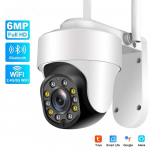 6MP Tuya WiFi V&auml;lis-Turvalisus Automaatne J&auml;lgimine PTZ IP-kaamera Smart Home CCTV Wifi J&auml;relevalvete kaamera Alexa Google 6MP Tuya Camera