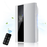 2200ML Nutikas Kaugjuhtimispuldiga &Otilde;hukuivati LED-ekraaniga &Otilde;hukuivati Puhasti Niiskuskontroll Vaikne Niiskuseimaja Kodule European standard plug valge