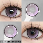 1 paar uusi v&auml;rvilisi kontaktl&auml;&auml;tsi silmadele lillad l&auml;&auml;tsed hallid pupillid l&auml;&auml;ts pruunidele silmadele aastane kosmeetiline siniste silmade kontaktl&auml;&auml;ts