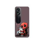 Coque pour Oppo A58 B&eacute;b&eacute; Deadpool avec Licorne Maniacase