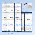 2025 Kustutatav Kalender Kustutatav 2025 Kalender Planeerija Seinale 12 Kuud M&auml;rg- ja Kuivkustutav Kalender Ruumi Graafikute Planeerimiseks