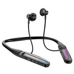 Kaela kohal paiknevad juhtmevabad Bluetooth-peakomplektid, kristalldigitaalekraan, eriti pika ooterežiimiga kaelapeakomplekt Unisex spordik&otilde;rvaklapid must