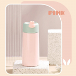 MeyJig Mini kaasaskantav termovaakumveepudel laste kinketops 200ml 200ml oranž