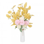 Kunstlik roosikimp Hortensia kunstlik kombinatsioon kr&uuml;santeem siidlill Kodu lauakaunistus vastuv&otilde;tulillede keskosa tumesinine v&auml;rv