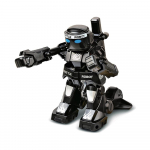RC-robot lahingupoksirobot m&auml;nguasja kaugjuhtimispuldiga robot 2,4G humanoidne v&otilde;itlusrobot kahe juhtkangiga lastele m&otilde;eldud m&auml;nguasjad must