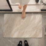 Lihtne diatomiitmuda paksustatud padi imav matt vannitoa uksematt kiiresti kuivav k&otilde;rgekvaliteediline vannitoamatt libisemiskindel 40 * 60CM